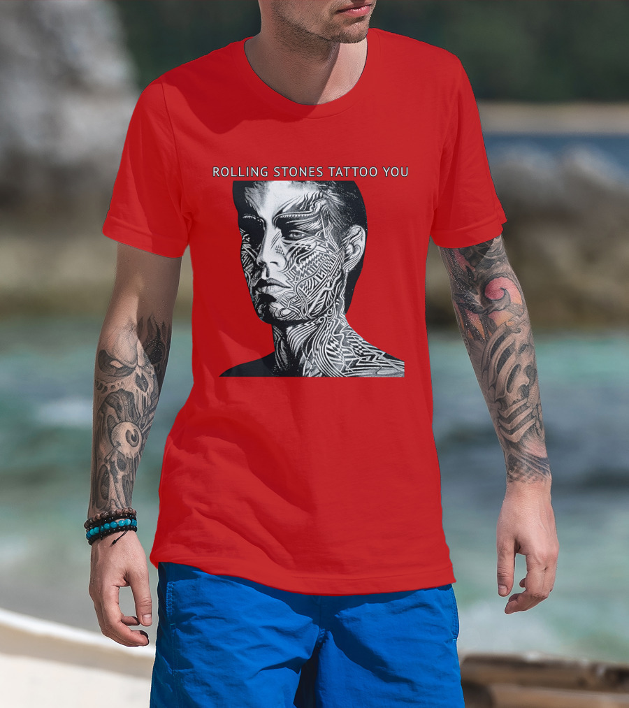 Rolling Stones Tattoo You Face Art T-Shirt