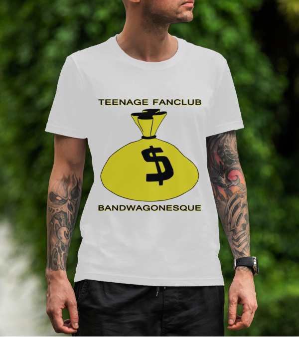 Teenage Fanclub Bandwagonesque Money Bag Icon With Dollar Sign T-Shirt