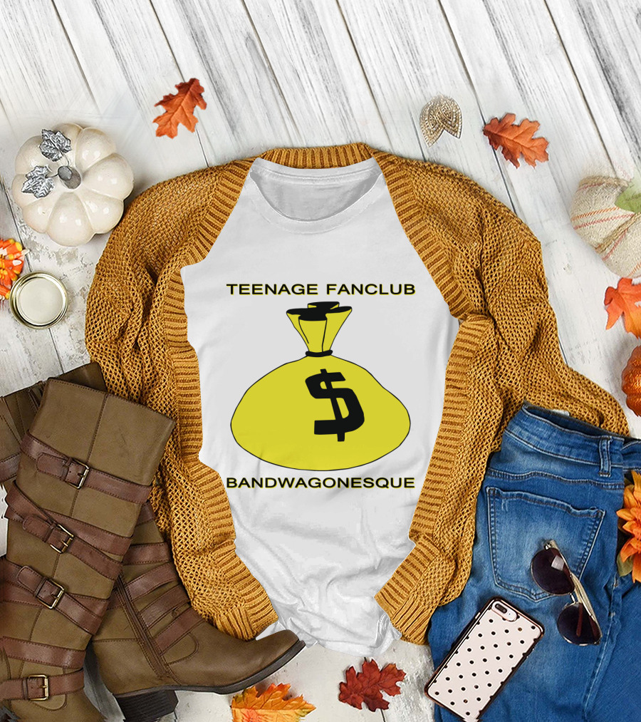 Teenage Fanclub Bandwagonesque Money Bag Icon with Dollar Sign T-Shirt
