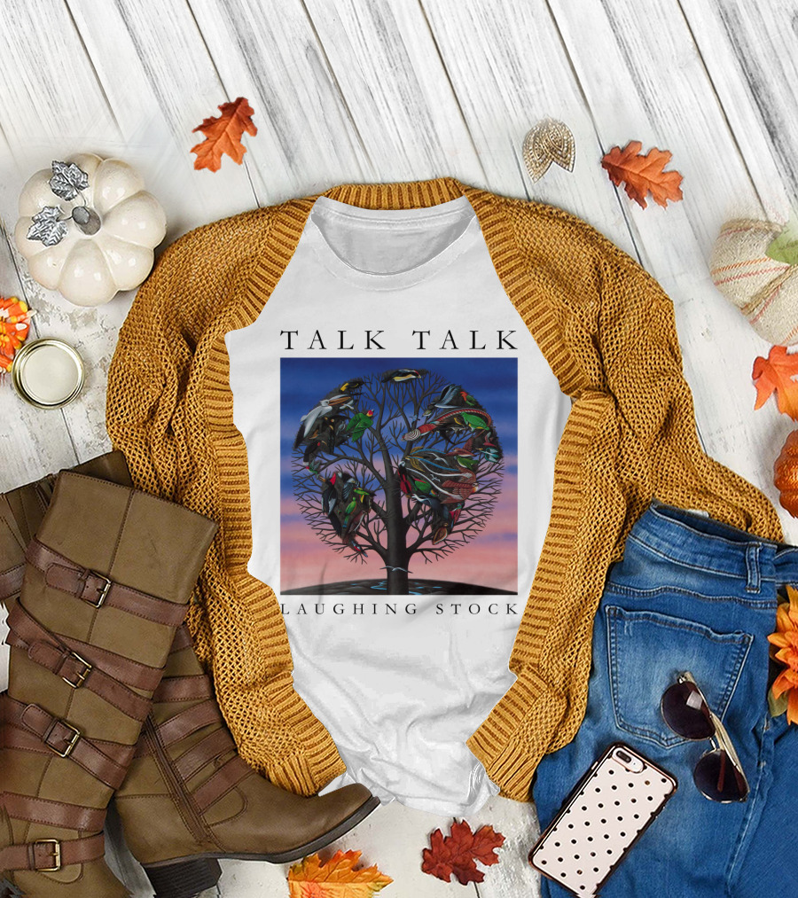 Talk Talk Laughing Stock Surreal Tree with Birds T-Shirt