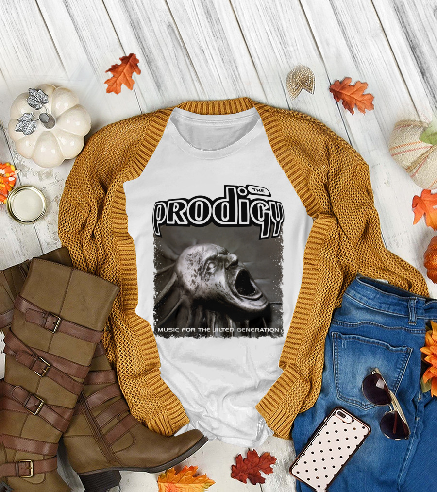 The Prodigy Music for the Jilted Generation Statue Image T-Shirt
