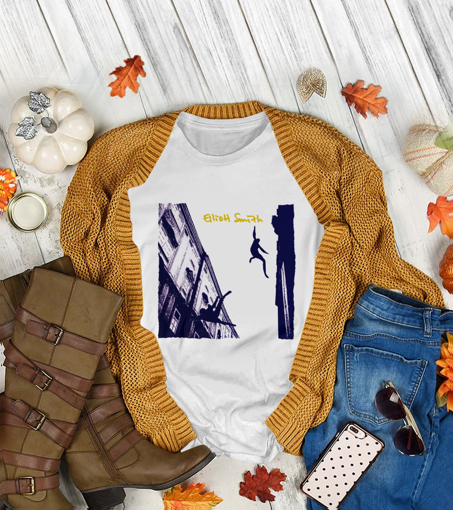 Elliott Smith Leaping Figures Urban Scene T-Shirt