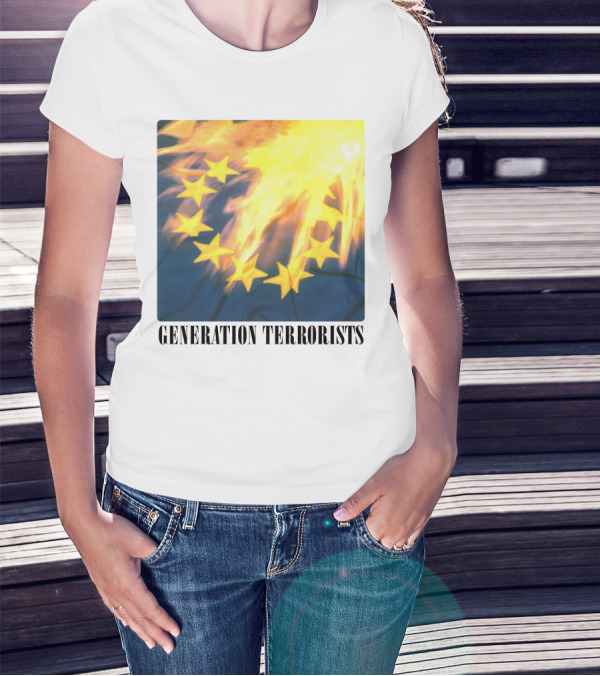 Manic Street Preachers Generation Terrorists European Flag Burning T-Shirt
