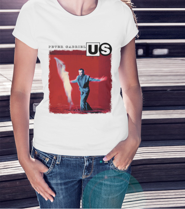 Peter Gabriel Us Album Cover Red Background Dance Image T-Shirt