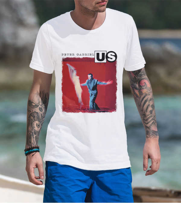 Peter Gabriel Us Album Cover Red Background Dance Image T-Shirt