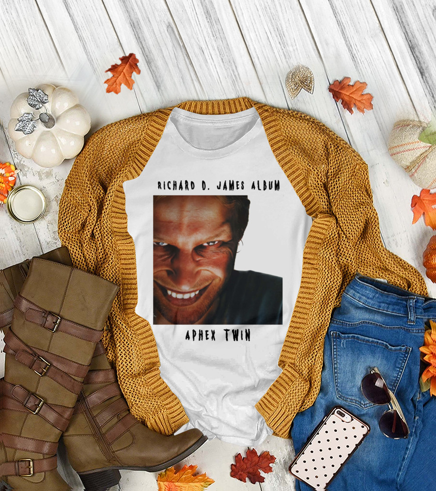 Richard D. James Album Aphex Twin Smiling Face T-Shirt