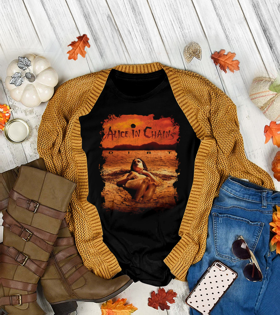 Alice In Chains Dirt Album Cover Woman in Desert Scene T-Shirt