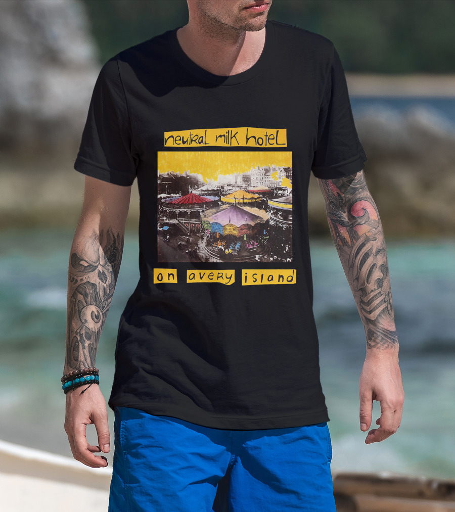 Neutral Milk Hotel Colorful Carousel On Avery Island T-Shirt