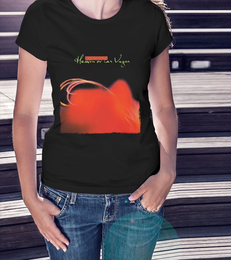 Cocteau Twins Heaven Or Las Vegas Red Abstract Swirl T-Shirt