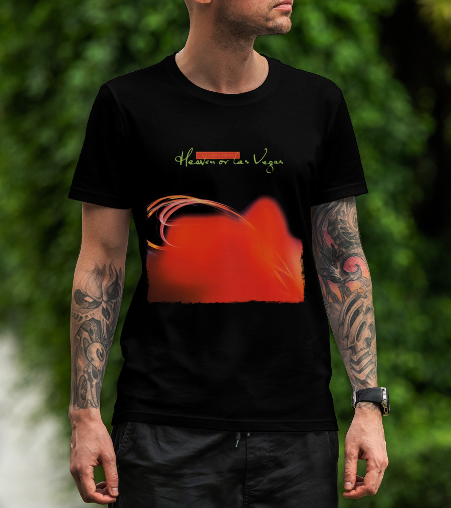 Cocteau Twins Heaven Or Las Vegas Red Abstract Swirl T-Shirt