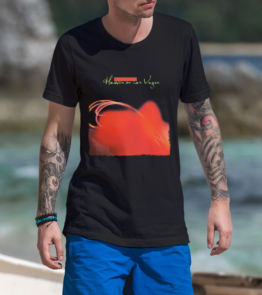 Cocteau Twins Heaven Or Las Vegas Red Abstract Swirl T-Shirt