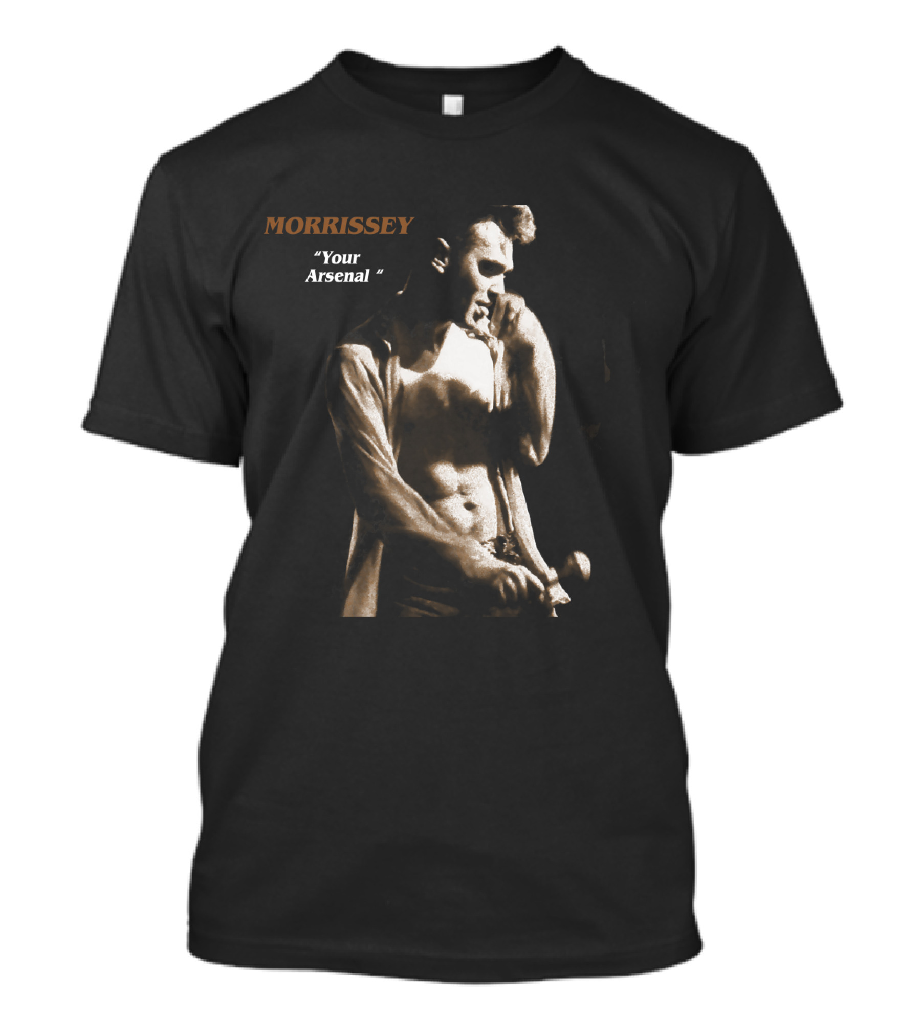 Morrissey Your Arsenal 1992 Black And White Singer T-Shirt