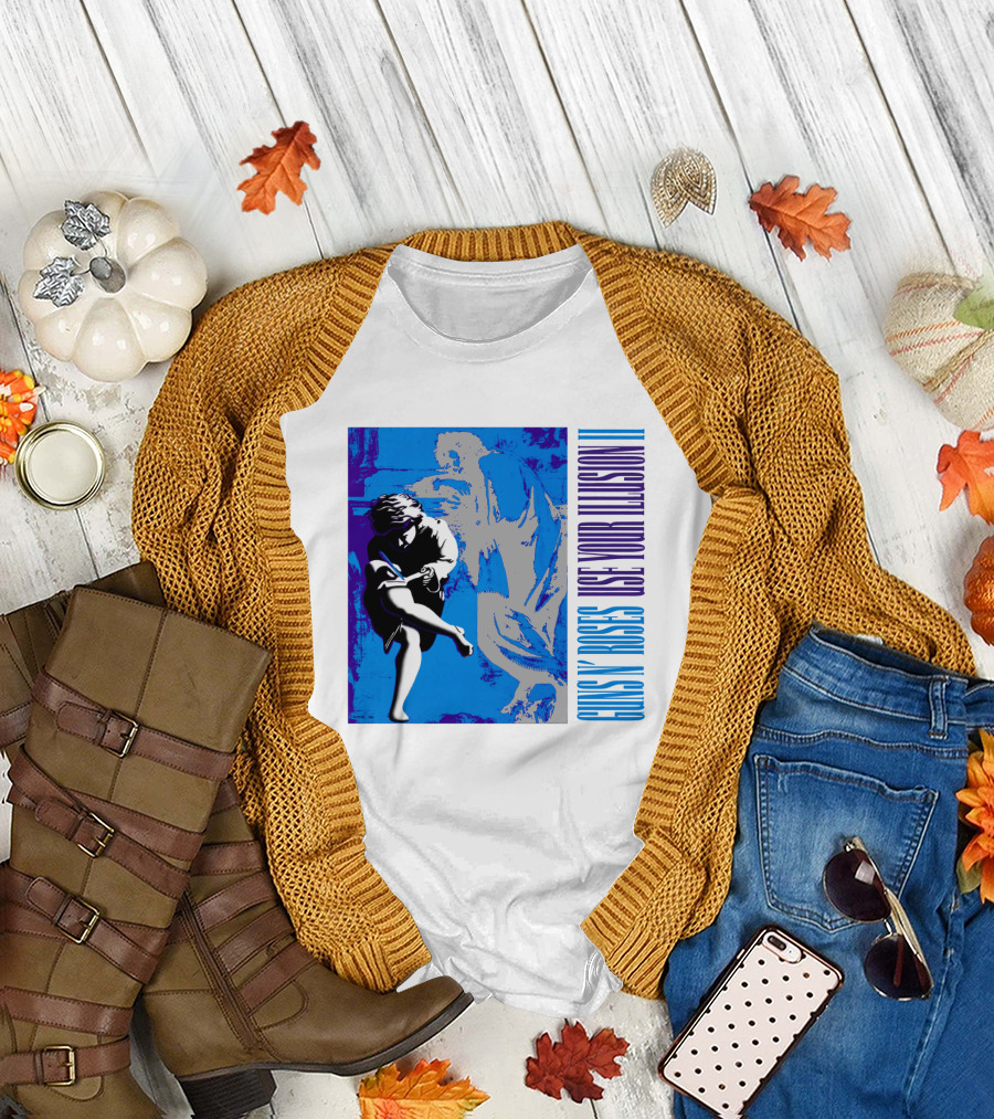 Guns N Roses Use Your Illusion Ii Blue Angel Artwork T-Shirt