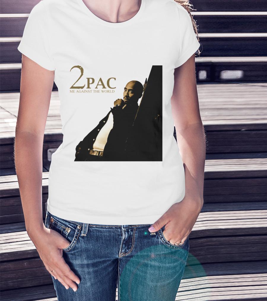 2Pac Me Against The World Album Cover With Tupac Shakur Photo T-Shirt