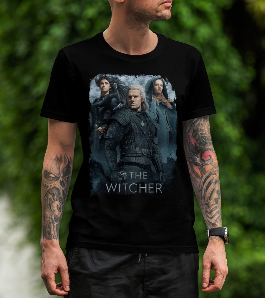 The Witcher 05 Netflix Series Characters Geralt Yennefer Ciri T-Shirt