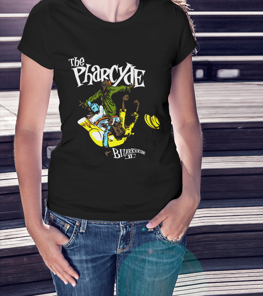 The Pharcyde Bizarre Ride Ii Colorful Animated Characters On Classic Hip-Hop Album Cover T-Shirt