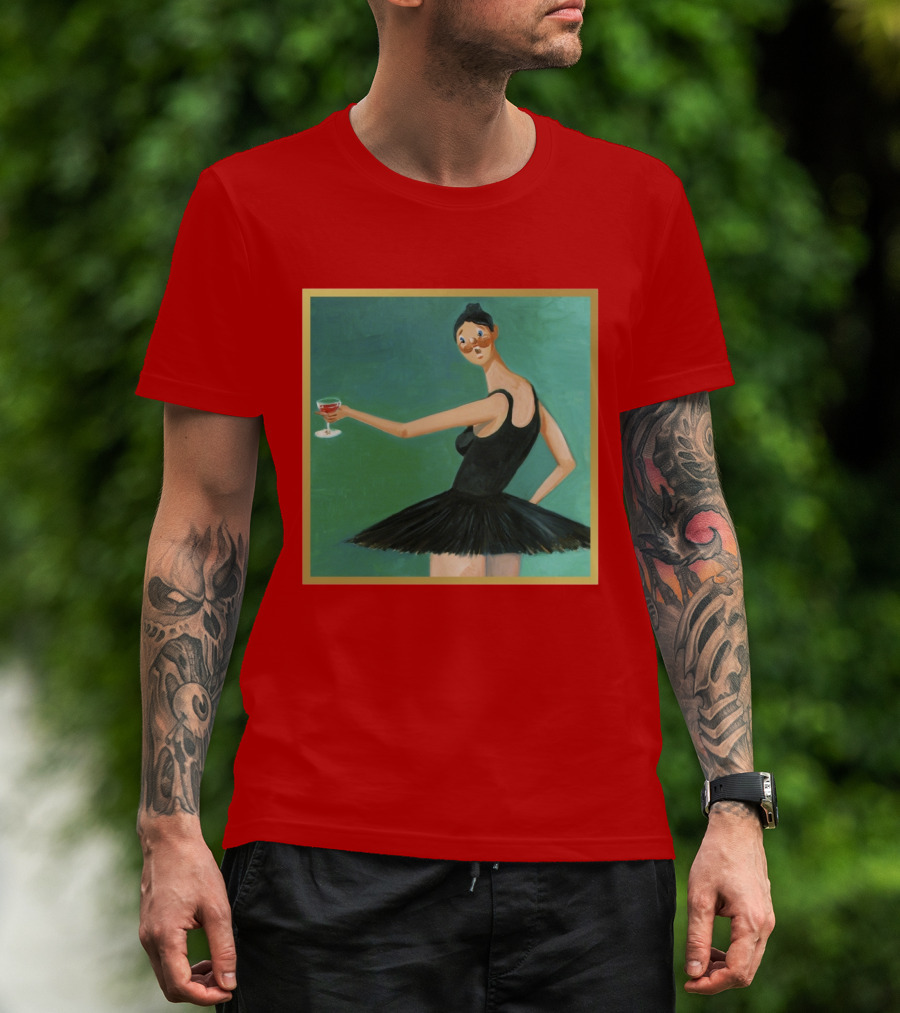Kanye West My Beautiful Dark Twisted Fantasy Ballerina Cover Art T-Shirt
