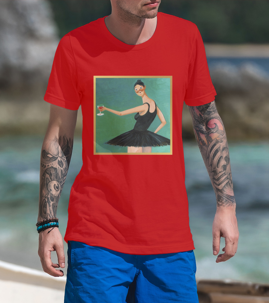 Kanye West My Beautiful Dark Twisted Fantasy Ballerina Cover Art T-Shirt