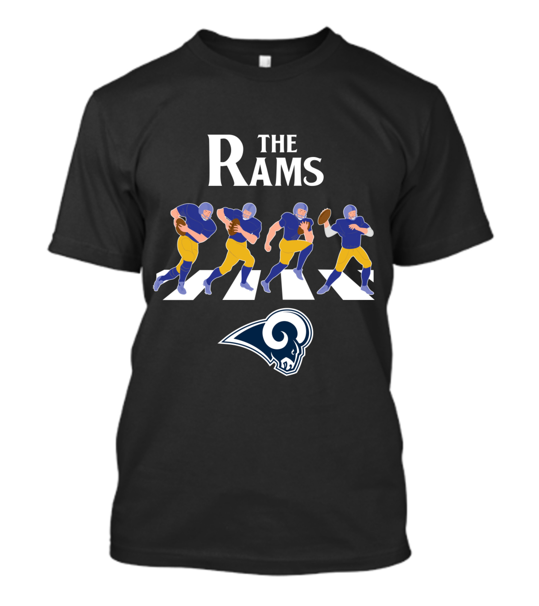 The Rams Abbey Road Los Angeles Football Crossing T-Shirt