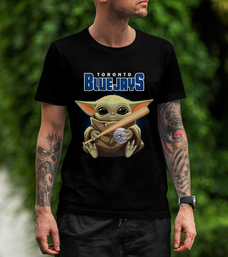 Toronto Blue Jays Baby Yoda Baseball Fan T-Shirt