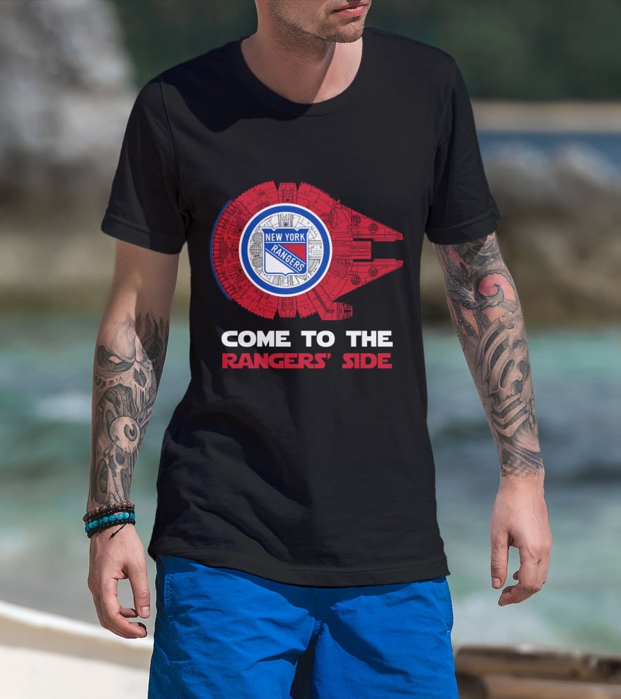 New York Rangers Millennium Falcon Come To The Rangers' Side T-Shirt