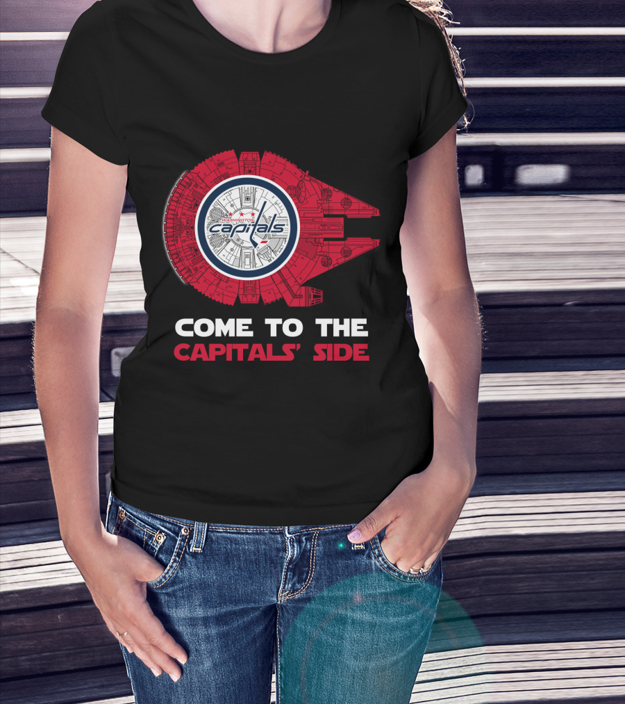 Washington Capitals Millennium Falcon Come To The Capitals' Side T-Shirt