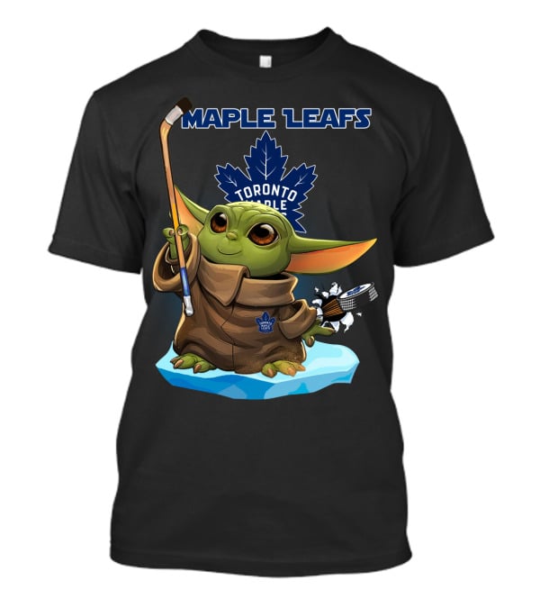 Toronto Maple Leafs Baby Yoda Hockey Fan T-Shirt