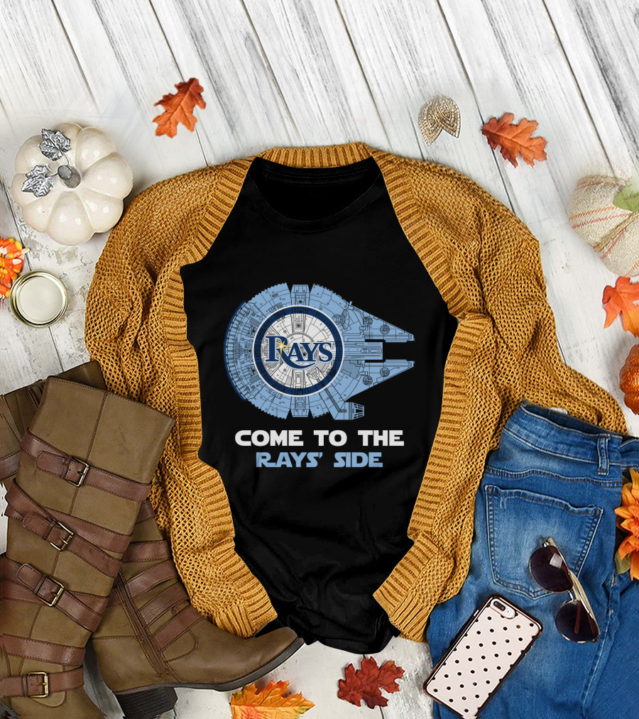 Tampa Bay Rays Come to the Rays' Side Millennium Falcon T-Shirt