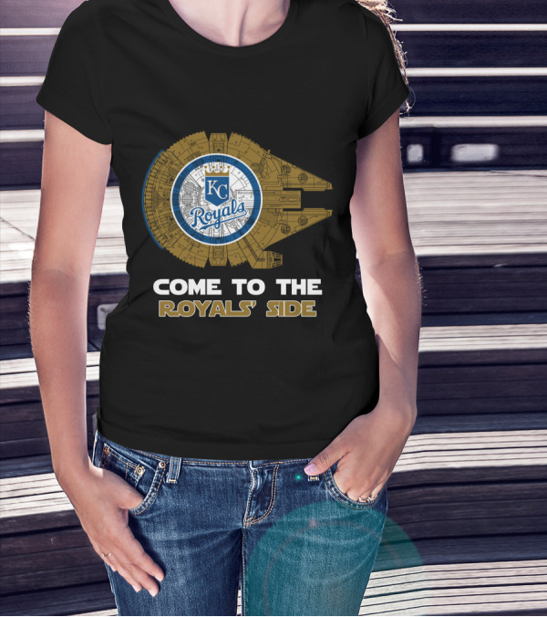 Kansas City Royals Millennium Falcon Come To The Royals' Side MLB T-Shirt