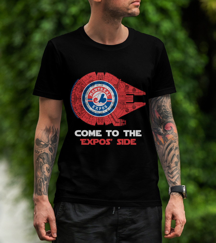 Montreal Expos Come To The Expos' Side Millennium Falcon MLB T-Shirt