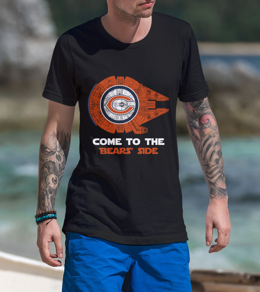 Come To The Bears' Side Millennium Falcon Chicago Bears Nfl T-Shirt