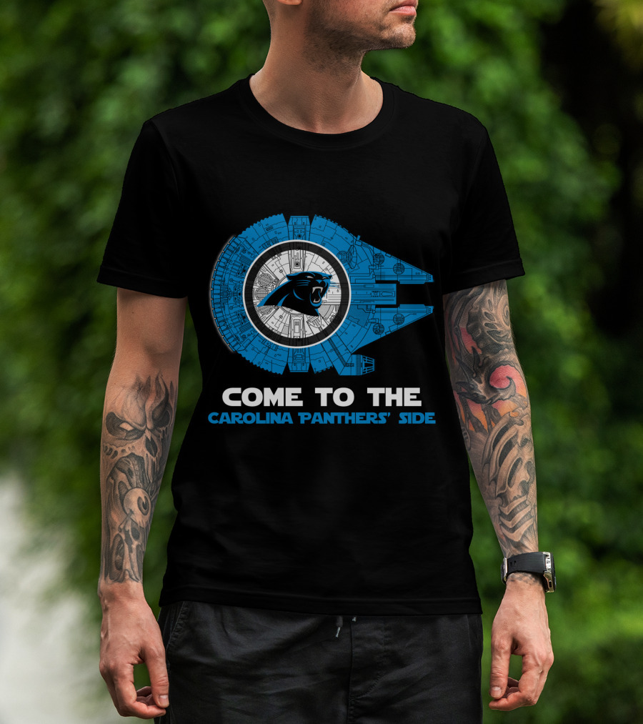 Come To The Carolina Panthers' Side Millennium Falcon Nfl T-Shirt