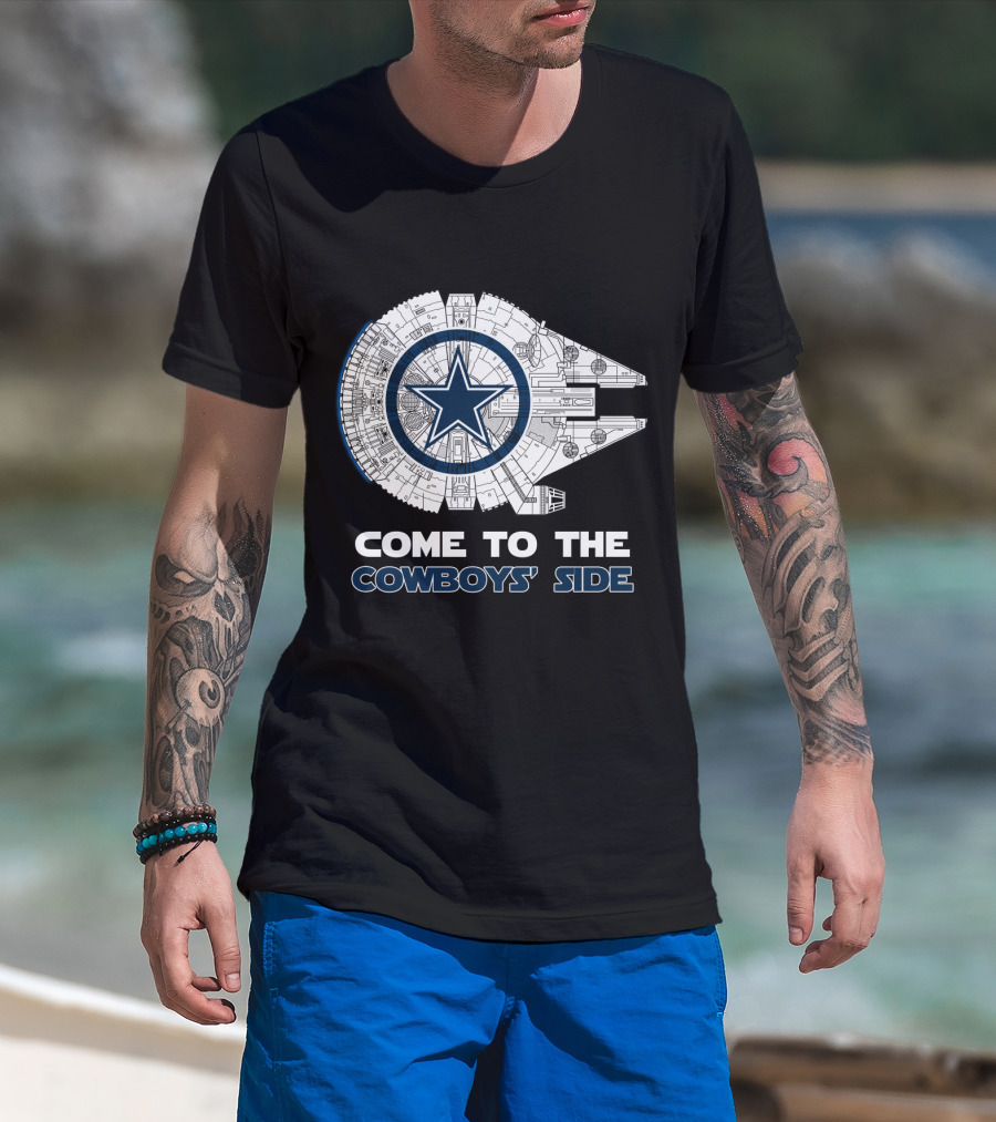 Dallas Cowboys Come To The Cowboys' Side Millennium Falcon Nfl T-Shirt