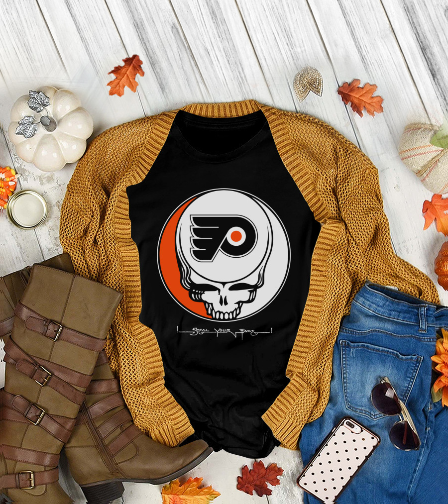 Steal Your Face Grateful Dead Philadelphia Flyers T-Shirt