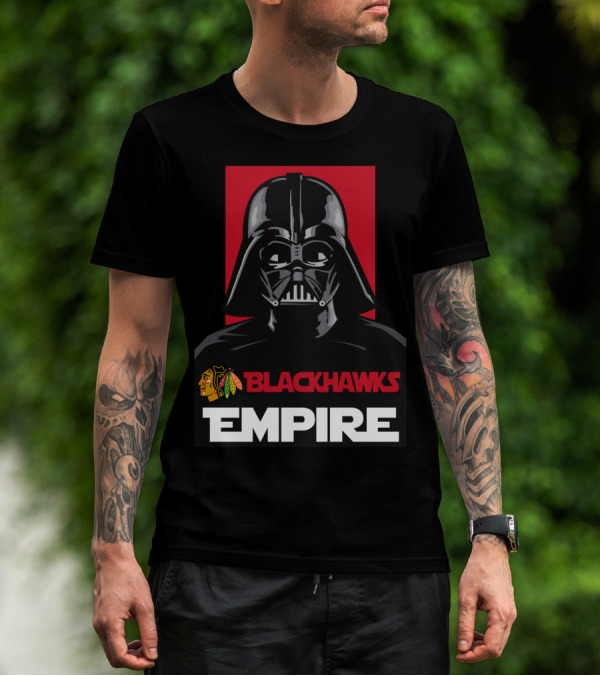 BLACKHAWKS EMPIRE Chicago Blackhawks Darth Vader NHL T-Shirt