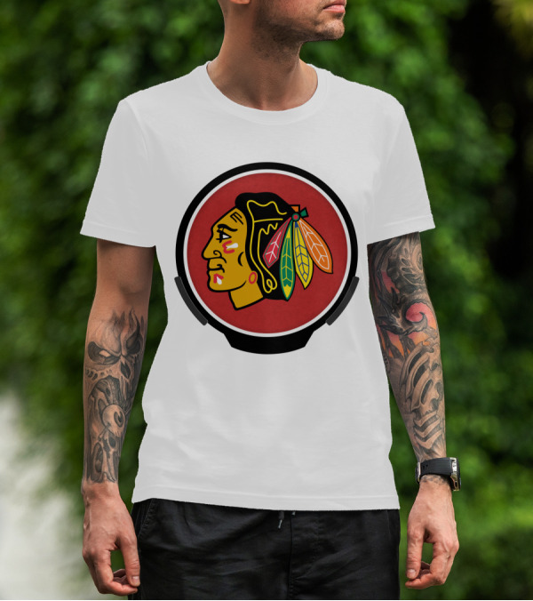 Chicago Blackhawks Iconic Power Decal T-Shirt