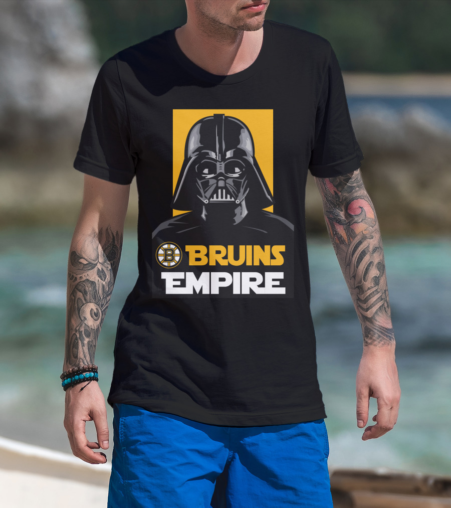 Bruins Empire Boston Bruins Darth Vader NHL T-Shirt