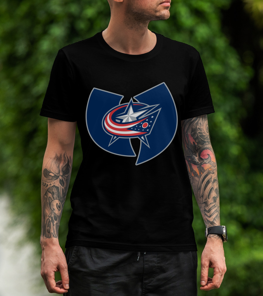 Columbus Blue Jackets Wu-Tang Clan Mashup T-Shirt