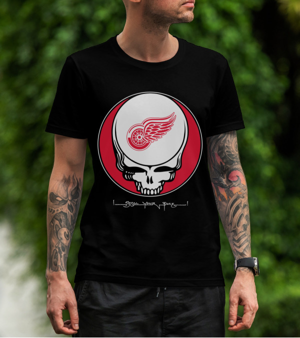 Grateful Dead Steal Your Face Detroit Red Wings T-Shirt