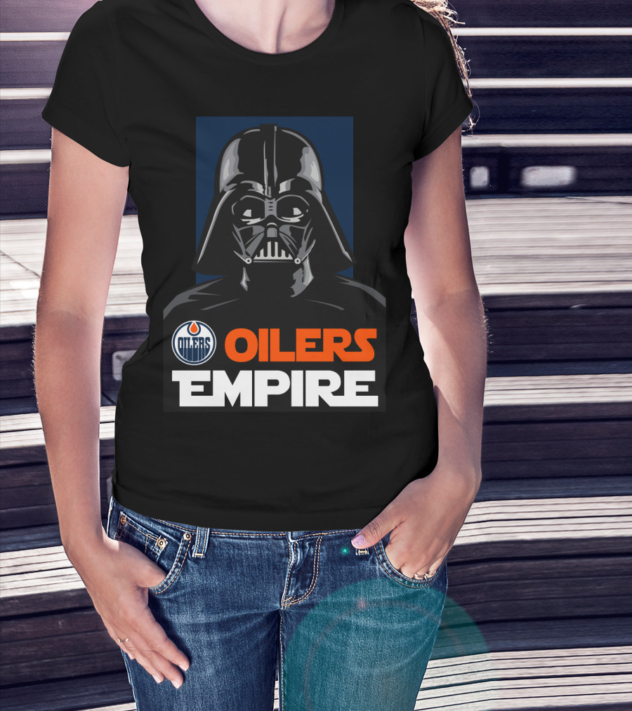 Edmonton Oilers Empire Darth Vader NHL T-Shirt