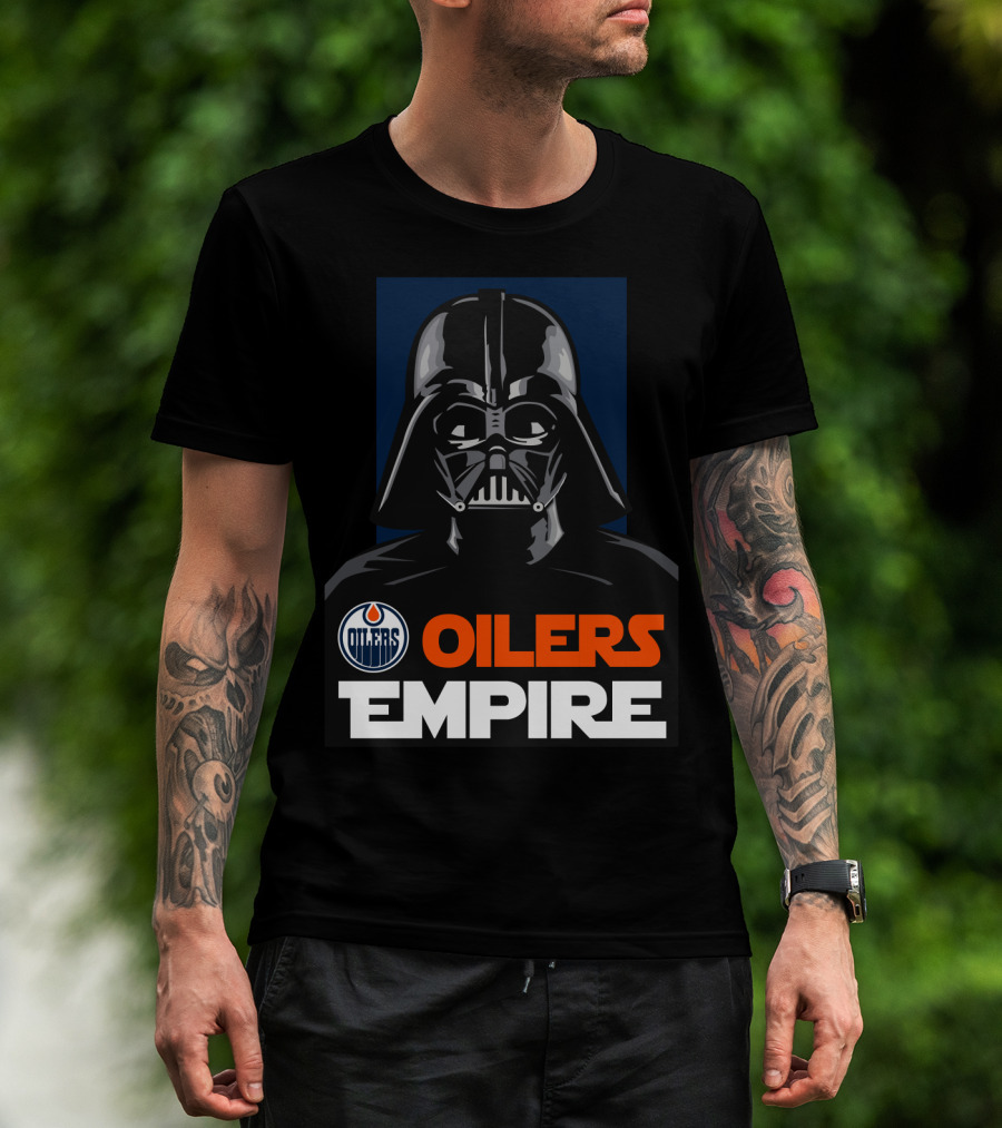 Edmonton Oilers Empire Darth Vader NHL T-Shirt
