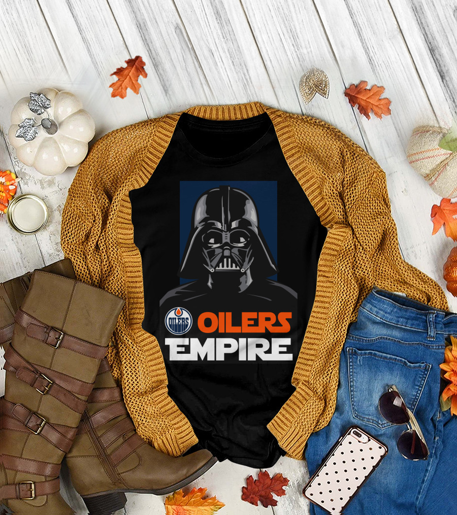 Edmonton Oilers Empire Darth Vader NHL T-Shirt