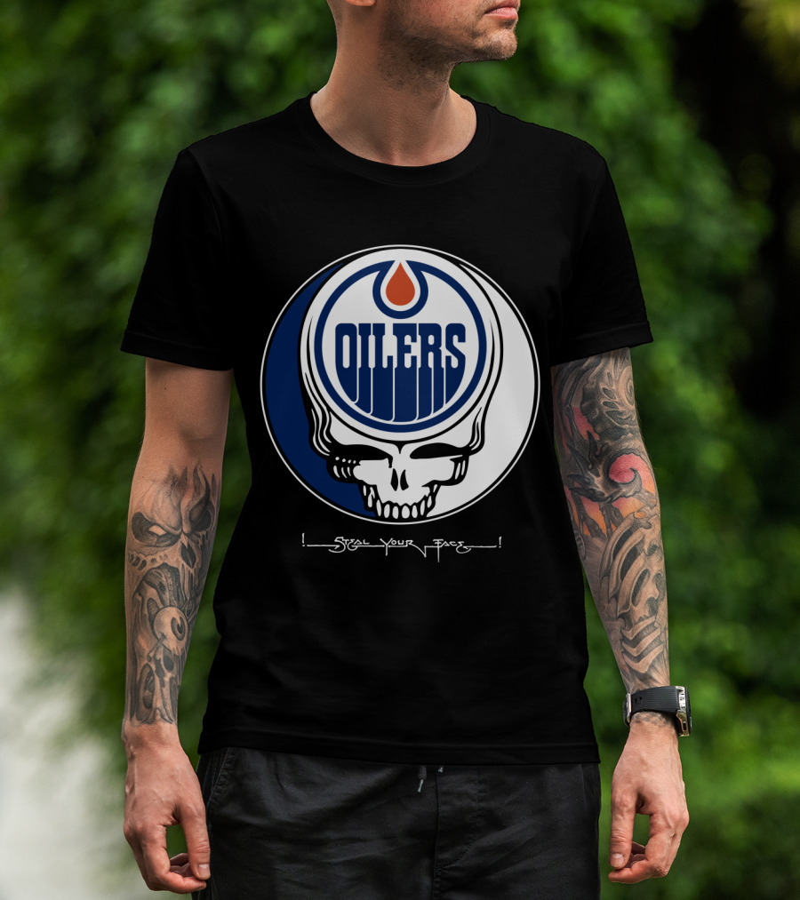 Grateful Dead Steal Your Face Edmonton Oilers T-Shirt