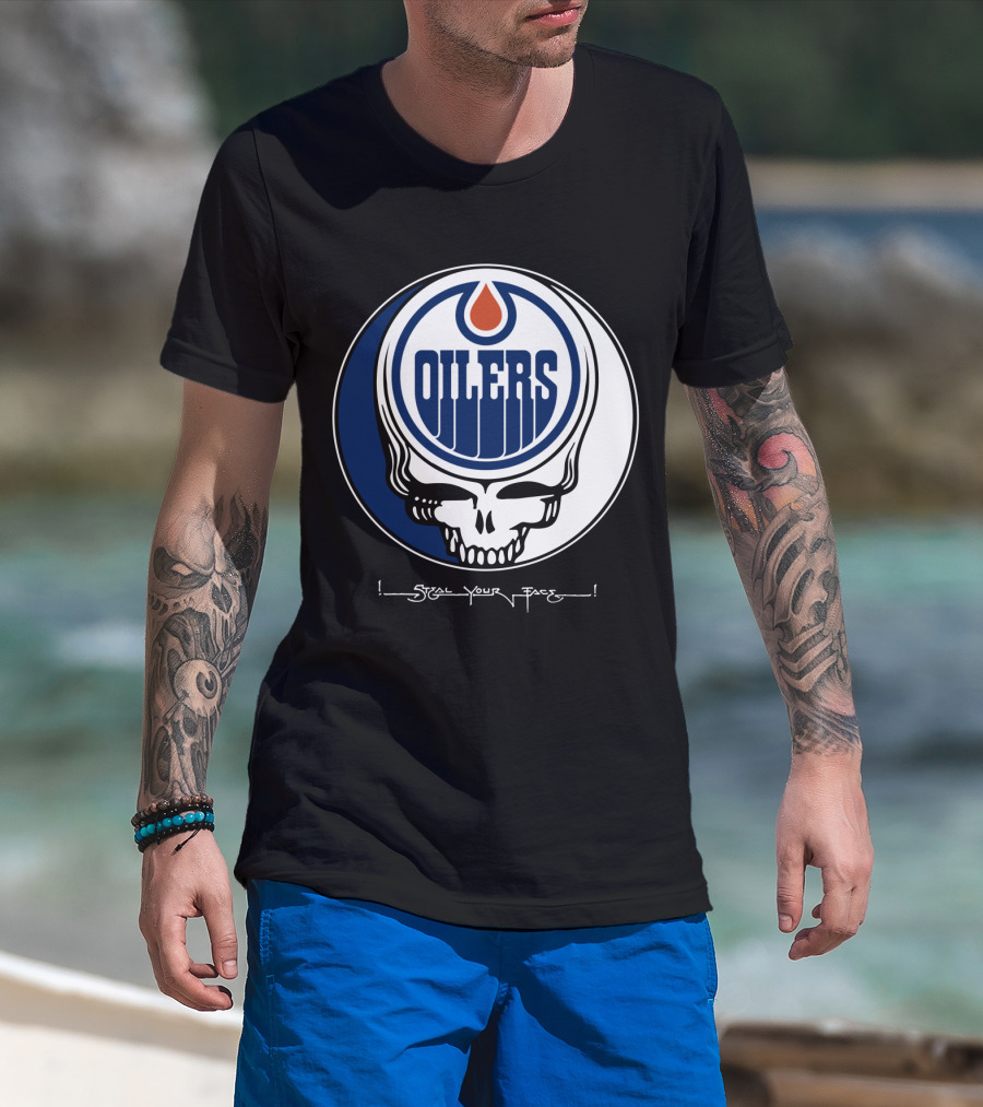 Grateful Dead Steal Your Face Edmonton Oilers T-Shirt