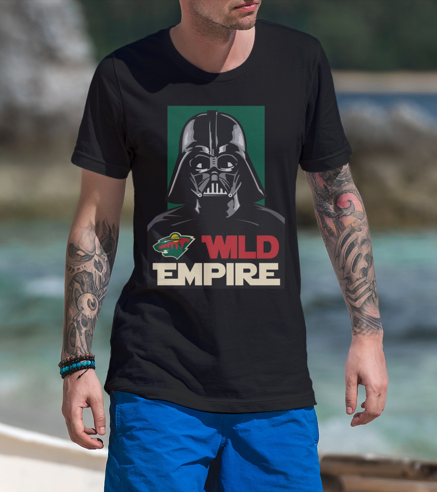 Minnesota Wild Empire Darth Vader NHL T-Shirt