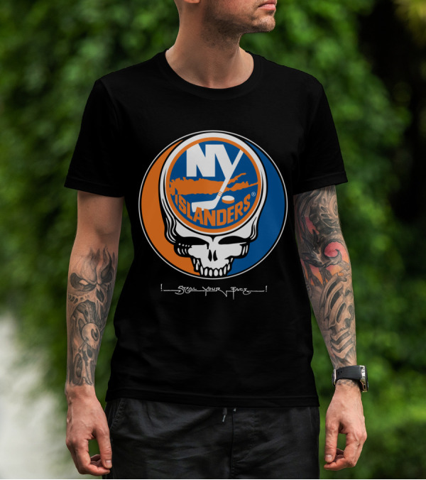 GRATEFUL DEAD NY ISLANDERS STEAL YOUR FACE T-Shirt