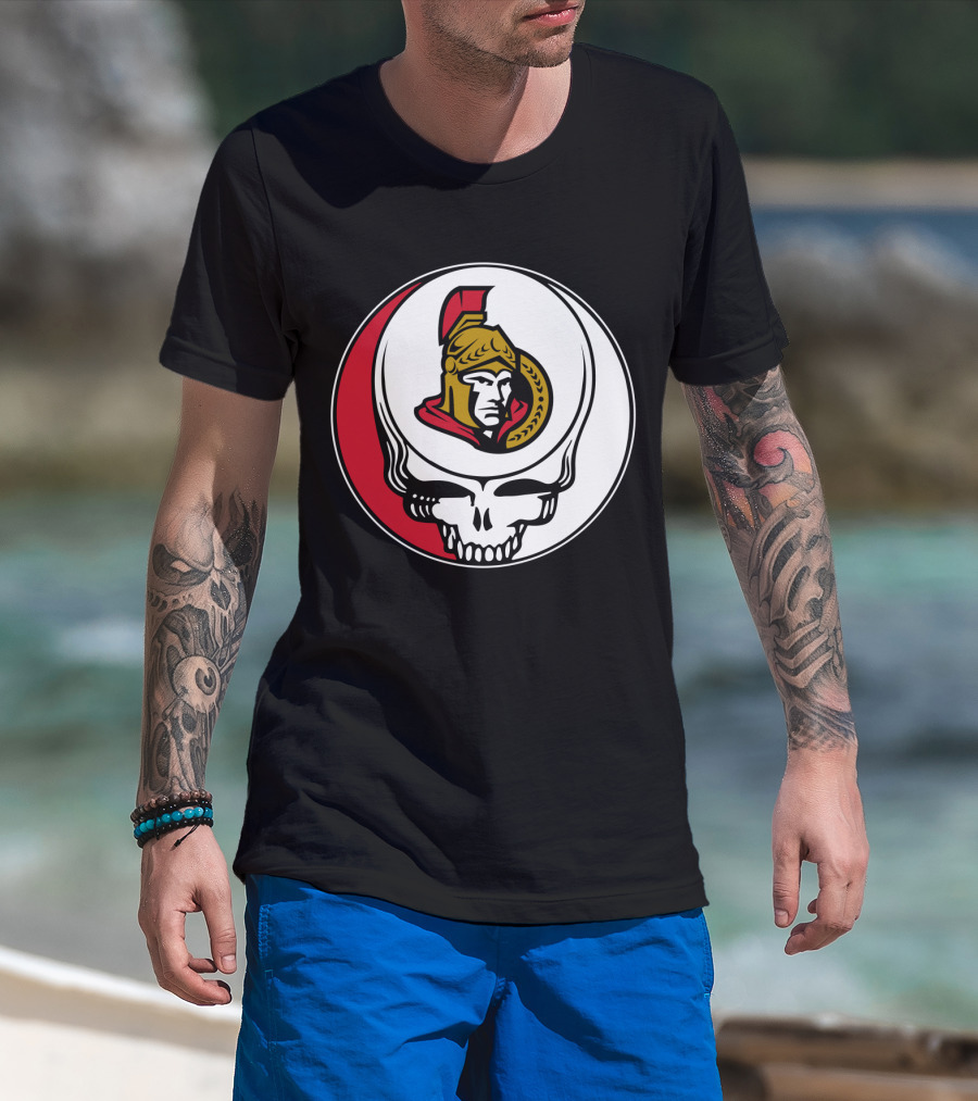 Ottawa Senators Skull T-Shirt