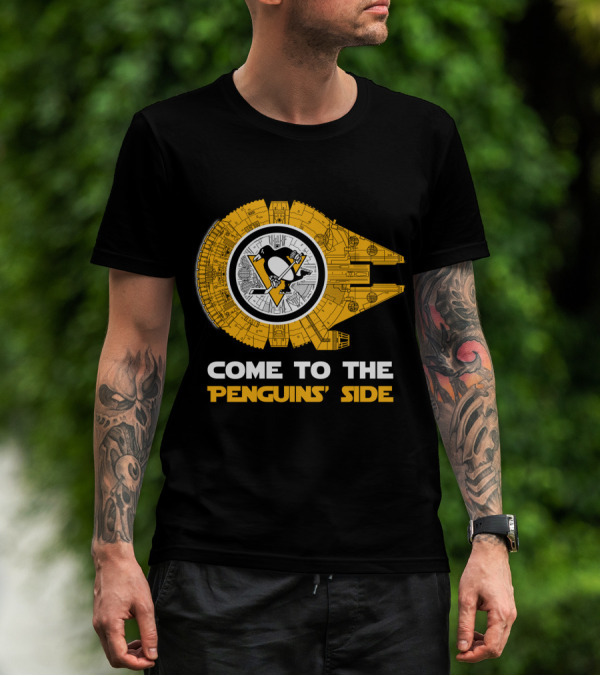 Pittsburgh Penguins Millennium Falcon Come To The Penguins' Side T-Shirt