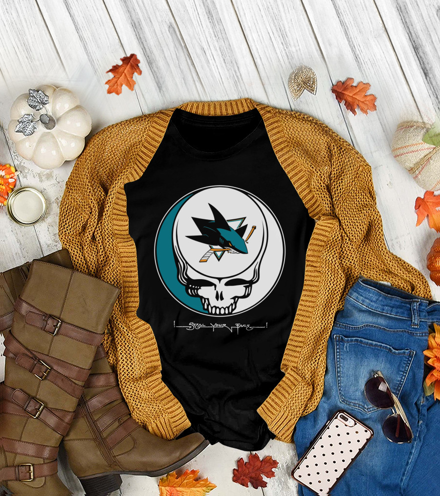 Grateful Dead Steal Your Face San Jose Sharks T-Shirt