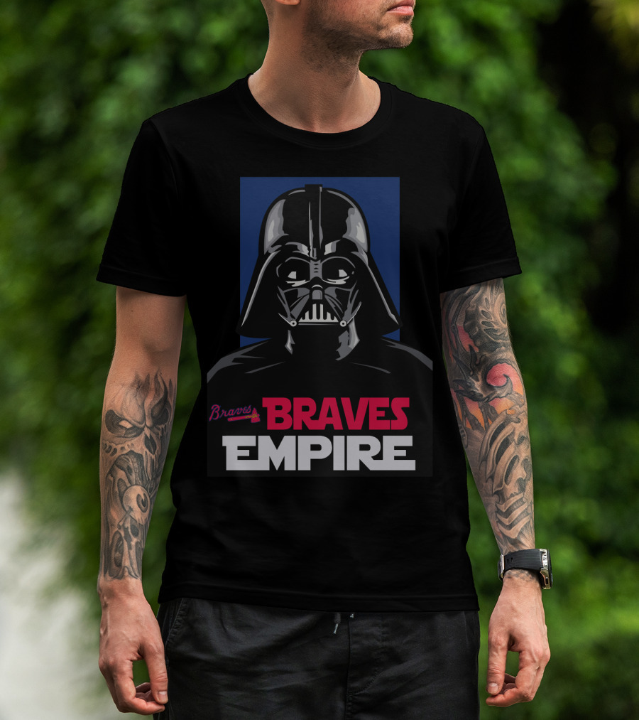 Braves Empire Darth Vader Atlanta Braves T-Shirt